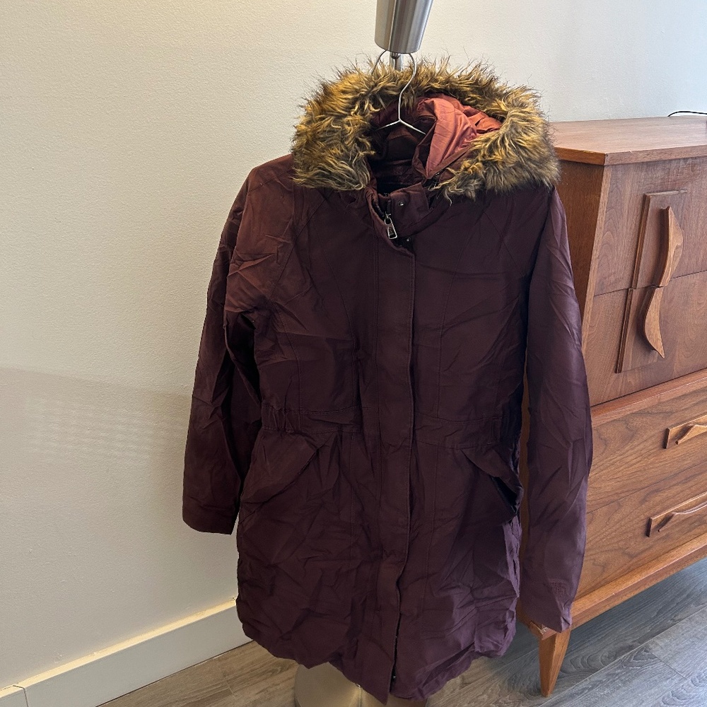The North Face Arctic Parka Woman Brown/Burgundy
